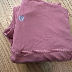 Lulu Lemon mauve/off pink capri leggings size 4